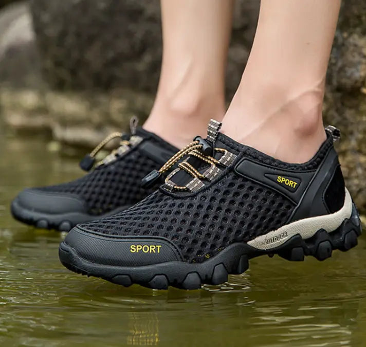 Men's Breathable Sport Sneakers: Casual Running & Outdoor Mountaineering Water Shoes