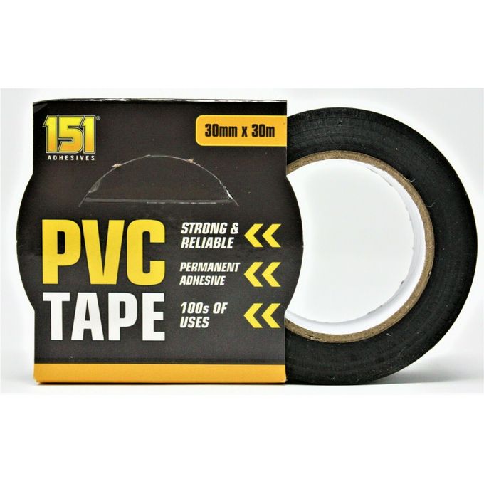 PVC Tape - 30mm X 30 Metres Permanent Adhesive and Strong