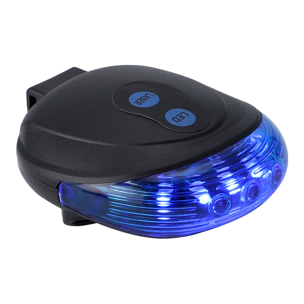 Waterproof LED Bicycle Taillight with Laser Safety Warning Beam