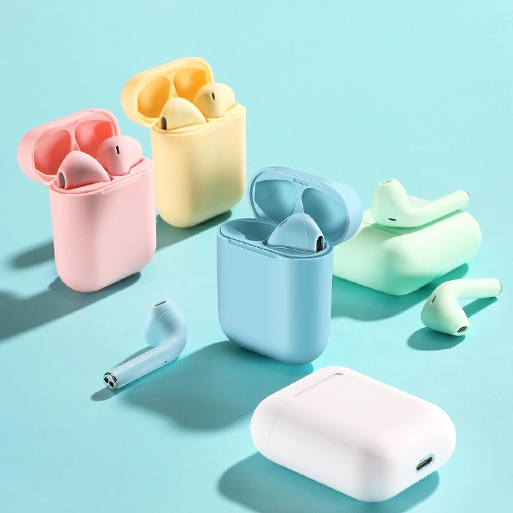 TWS Bluetooth 5.0 Noise-Cancelling Earpods with Sweatproof Design & Touch Control