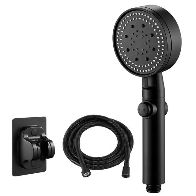 High Pressure 5-Mode Adjustable Shower Head with Hose