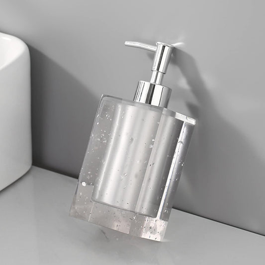 280ml square resin sparkling soap dispenser