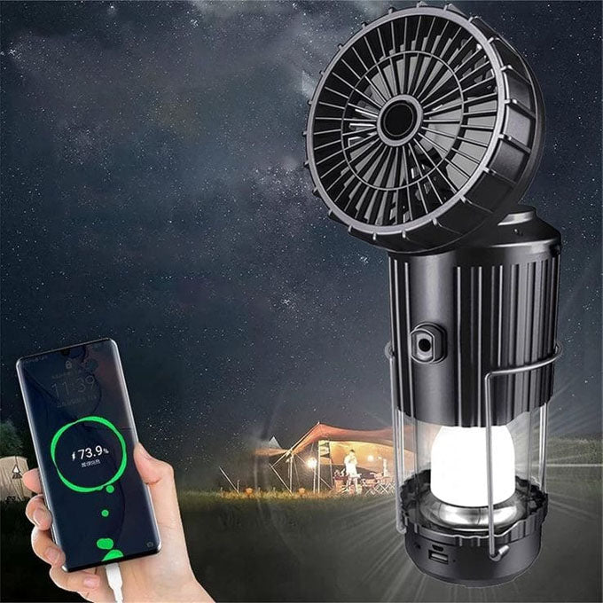 USB Rechargeable Personal Fan,for Hiking Camping Hunting Fishing