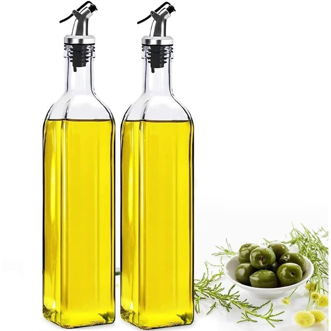 500 ml Glass Oil Dispenser, Oil Containers for Kitchen, Oil Bottle for Kitchen