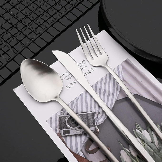 Slim Feng silver stainless cutlery