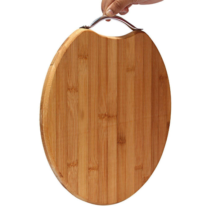 Non-Slip Wooden Bamboo Cutting Board with Antibacterial Surface with Handle