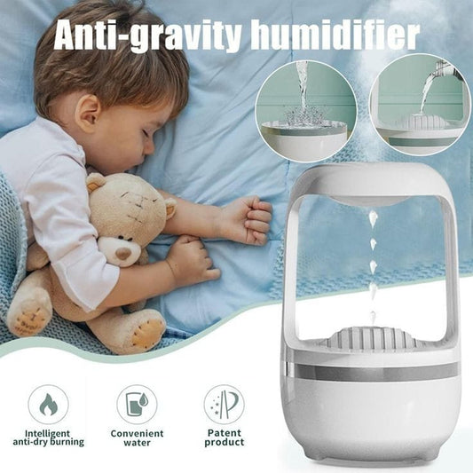 Anti-Gravity Water Drop Humidifier with Aromatherapy - Desktop Air Diffuser