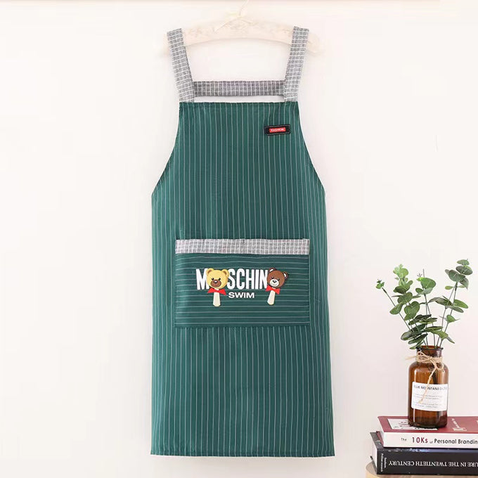 Moschino swim branded kitchen apron