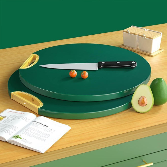 Reversable Chopping Board Round Mildew-proof Cutting Board for Fruit Meat