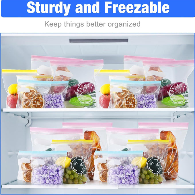 Double Sealed Food Storage Bags Variety Pack