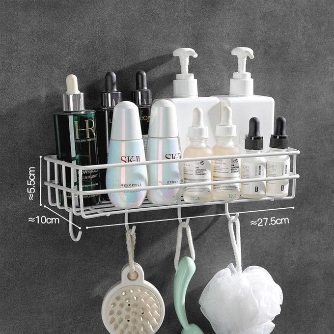 Rectangular Metallic Bathroom organizer