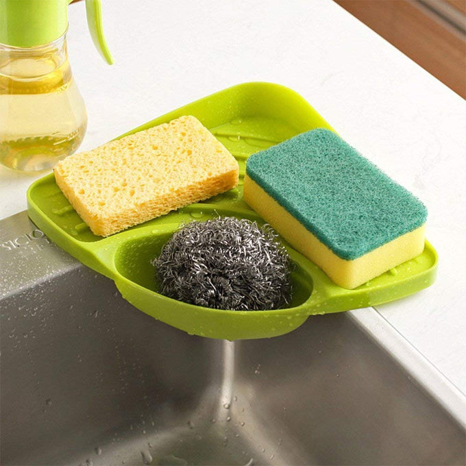 Multipurpose Kitchen Sink Organizer Plastic Corner Sink Wash Basin Storage Organizer