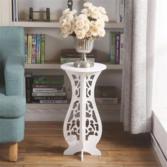 Board Flower Plant and Vase Stand Display,Round Table Plants Flower Stand