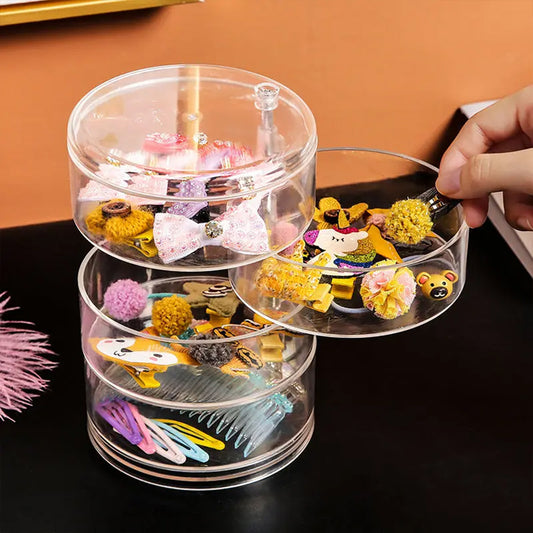 4 layer rotating accessories storage box