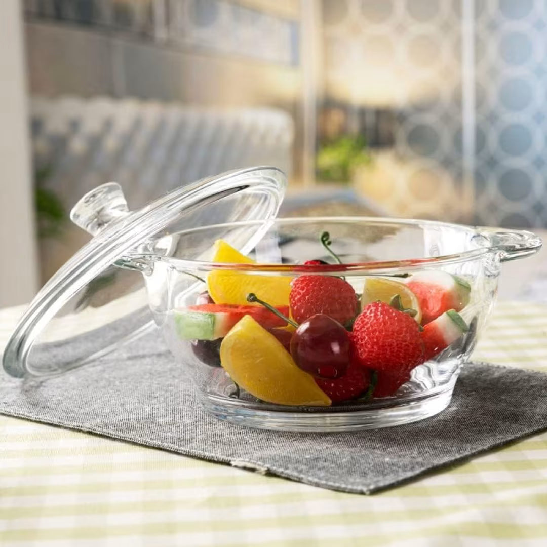 20cm Glass Bowl with Lid