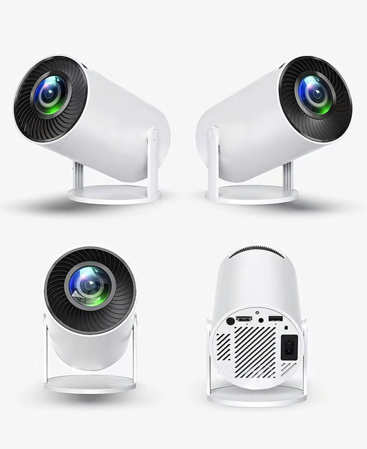 HY300 Pro Portable Smart Projector Android 11.0 150 ANSI White