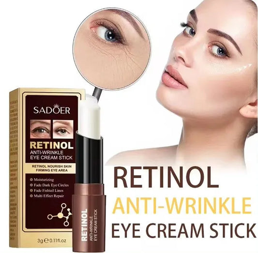 SADOER Retinol Anti-Wrinkle Eye Cream Stick Firming Moisturizing 3g