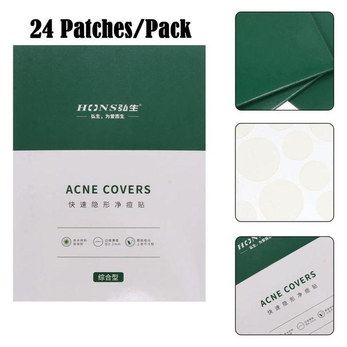 24pc/Pack Acne Patch Hydrocolloid Invisible Anti-Acne Blemish Pimple Spot Cover Sticker Transparent