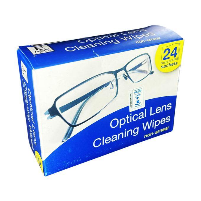 24 Sachets Optical Cleaning Wipes For Eyeglasses & Cameras