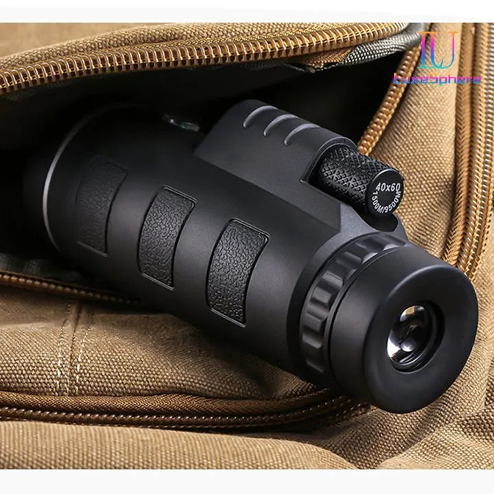 40X60 HD Professional Monocular Telescope Waterproof Compact Night Vision for Smartphone