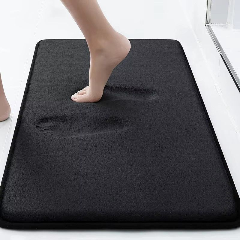 Smiry Extra Thick Solid Color Memory Foam Bathroom Bath Mat