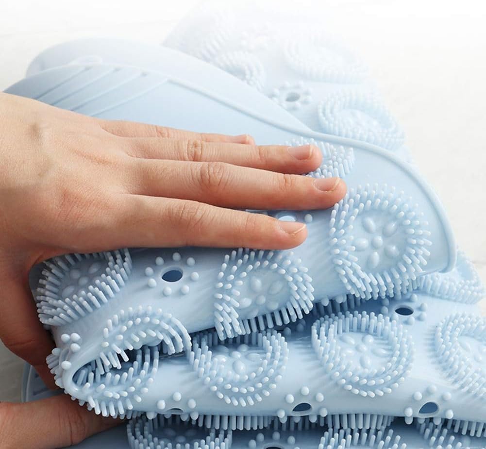 Round PVC Non-Slip Shower Mat with Suction Cups 55cm