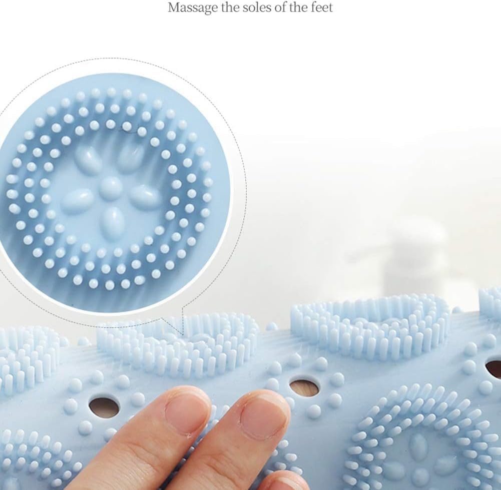Round PVC Non-Slip Shower Mat with Suction Cups 55cm