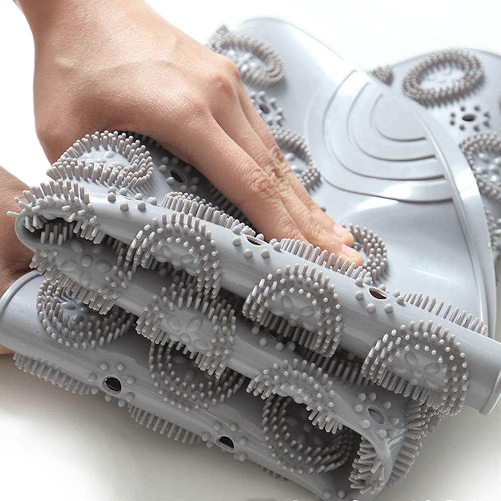 Round PVC Non-Slip Shower Mat with Suction Cups 55cm