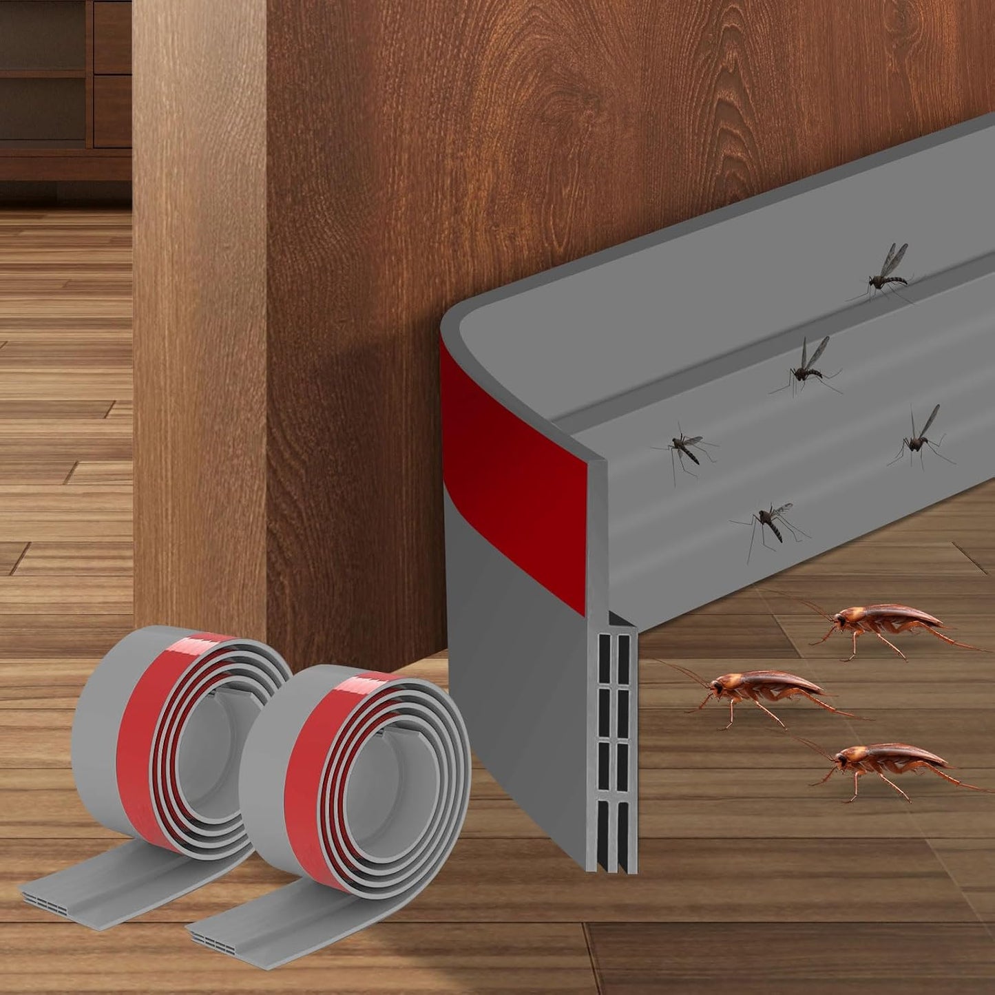 Generic Door Draft Stopper Bottom Seal Noise Blocker 100cm