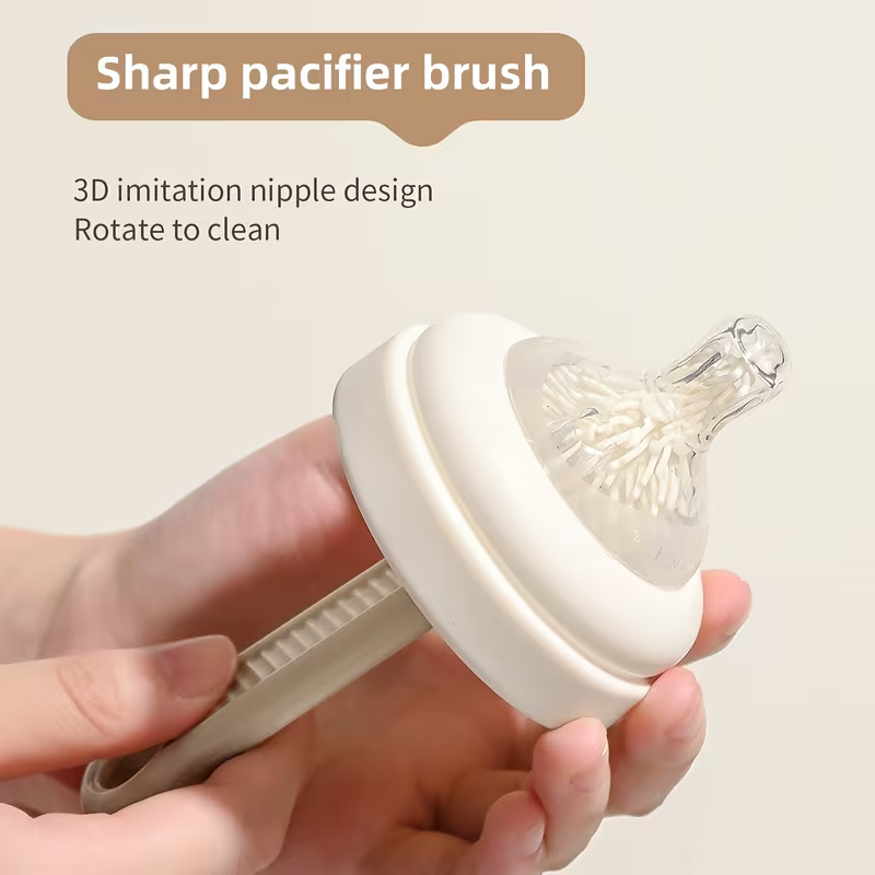 Generic Silicone Baby Bottle Cleaning Brush Set Multi-Functional 4-Piece