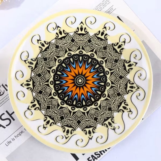 26cm Bohemian Ceramic Dinner Plate.