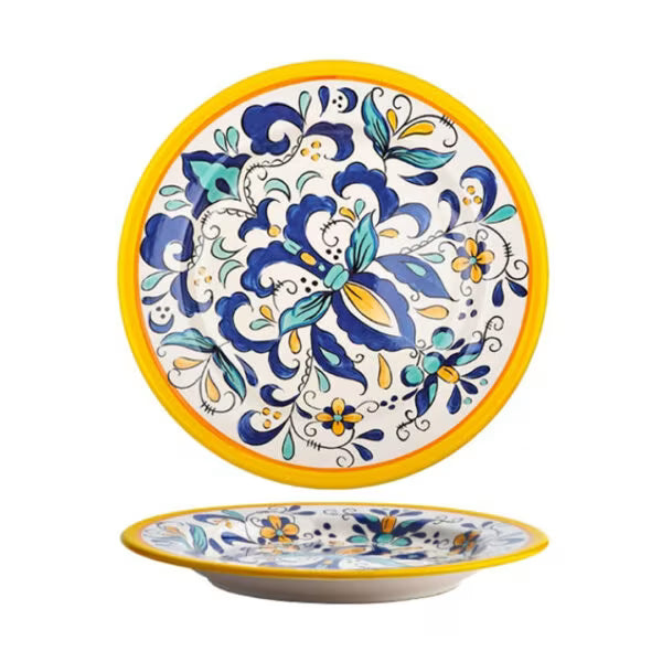 26cm Bohemian Ceramic Dinner Plate.