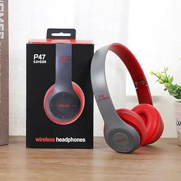 P47 Superior Wireless Bluetooth Stereo Foldable Headphones