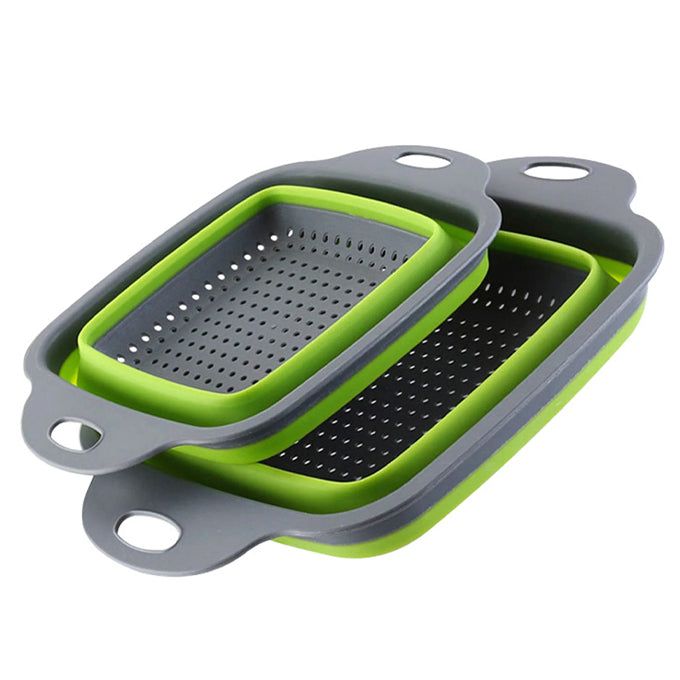 Collapsible Strainer Colander Silicone Kitchen Sink Drainer Tool