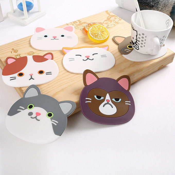 Cat Coasters Mug Cushion Tea Cup Pad