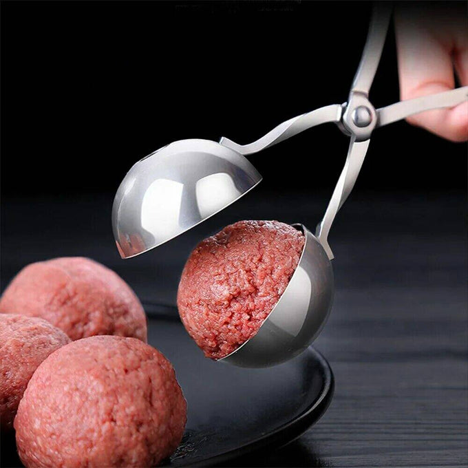 Stainless Steel Meat Baller Meatball Maker Scoop DIY Mold Scissor Design