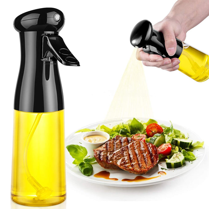 Olive Oil Sprayer for Cooking - 250ml Glass Oil Dispenser Bottle Spray Mister