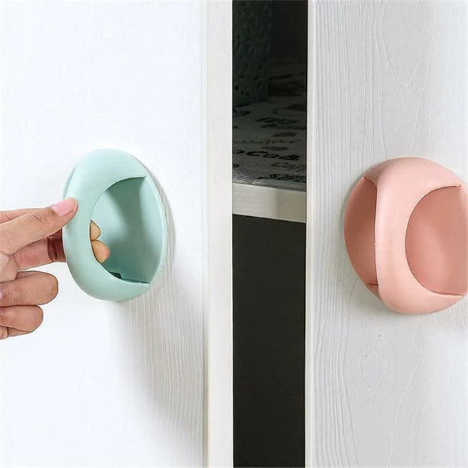 Self Adhesive Door Handles, Stick Plastic Handles Pull for Sliding Door, Drawer, Window, Commode and Cupboard Cabinet