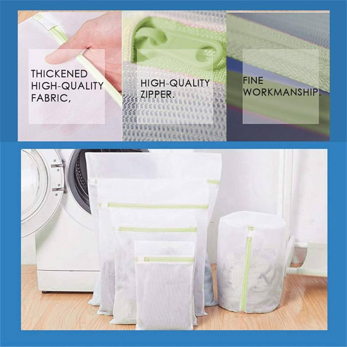 6 Pcs Laundry Mesh Wash Bag Delicates Wash Bags with Zips for Washing Machine