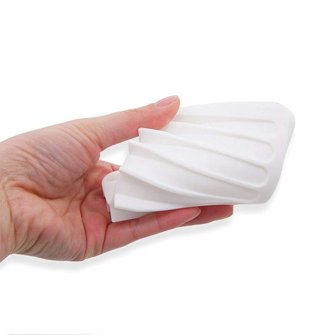 Self draining silicon soap pad holder