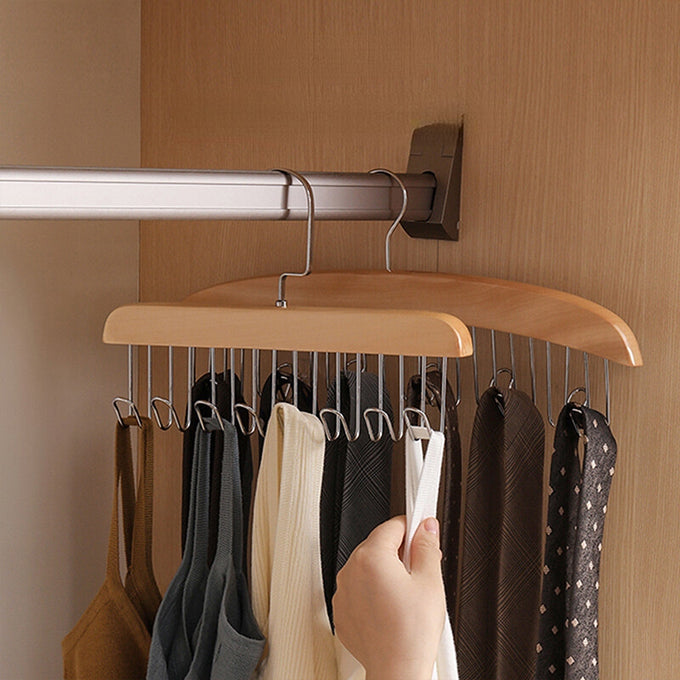 Multifunctional Underwear Vest Sling Hanger, 360-degree 8-Hook Hanger