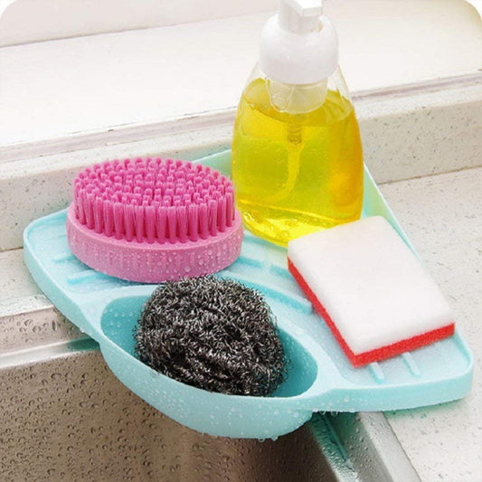 Multipurpose Kitchen Sink Organizer Plastic Corner Sink Wash Basin Storage Organizer