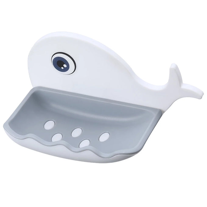 Cute Whale Shape Wall-Mounted Soap Tray