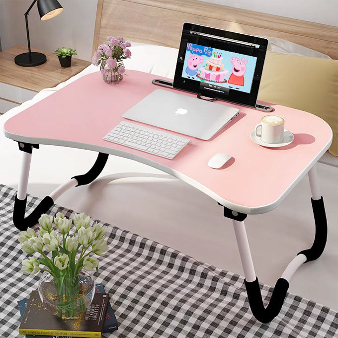 Multi-Purpose Laptop Desk for Study and Reading with Foldable Non-Slip Legs Reading Table Tray