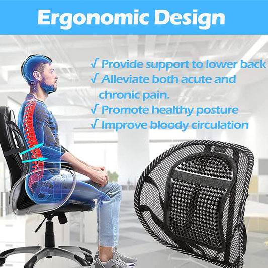 Seat back lumbar support BACK REST mesh