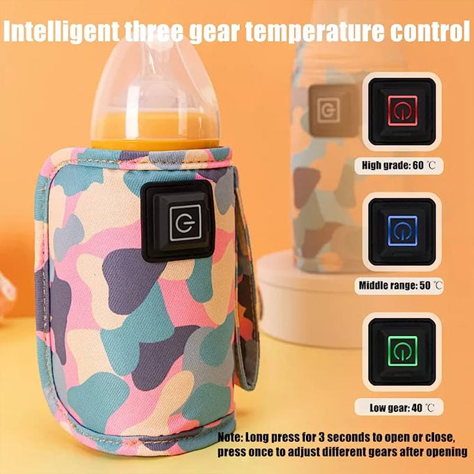 Infant Feeding Bottle Thermostat Storage Bag,Nursing For Baby Milk Bottle Warmer Stroller for Outdoor Travel