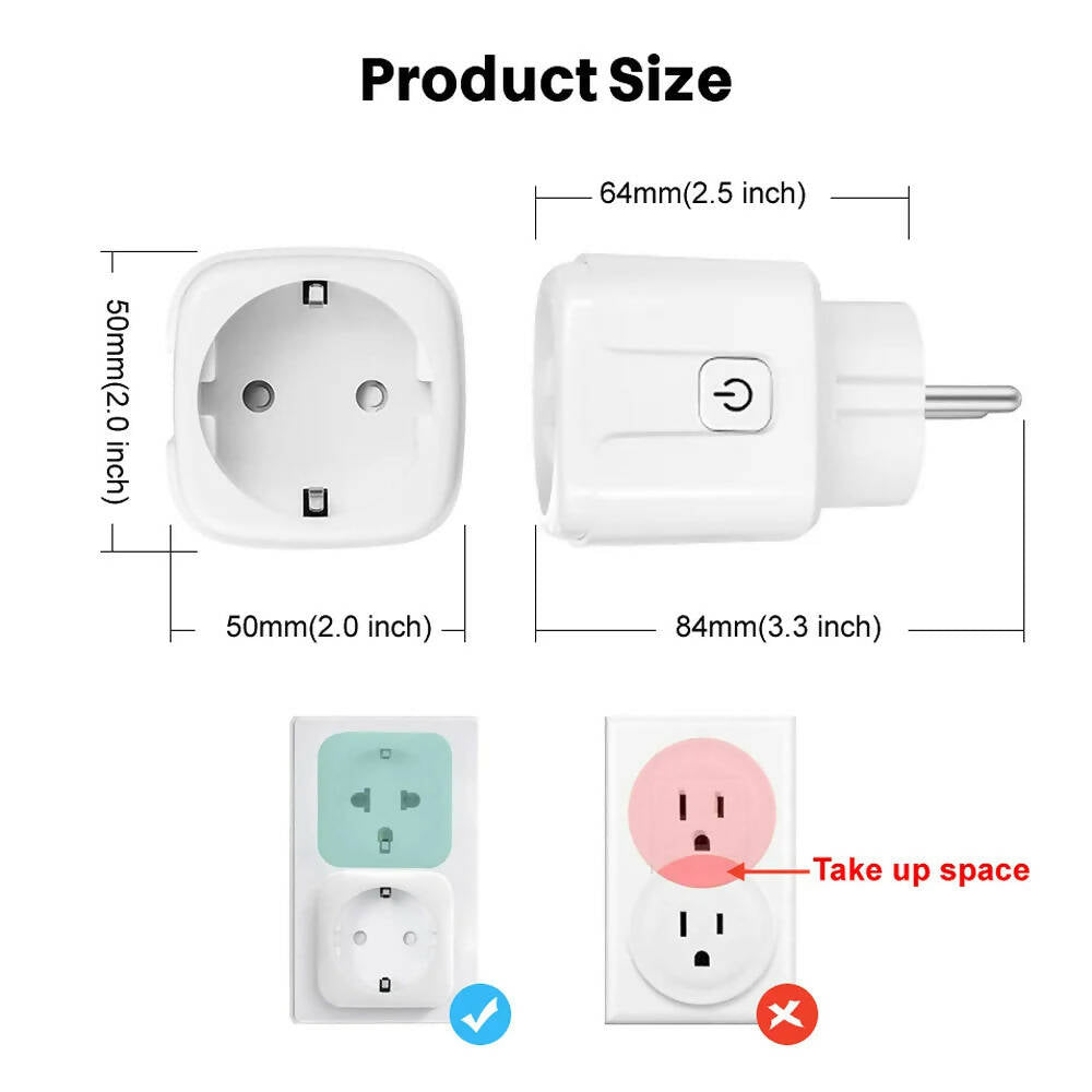 433 Mhz Wireless Remote Control AC220V 15A EV1527 Code Smart Socket Electric Plug Electrical Outlets For Light Lamp Smart Home