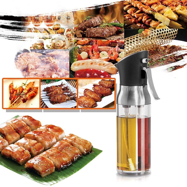 High Quality 2 in 1 Oil and Vinegar Bottle, Imported Kitchen Oil Sprayer, Leak Proof Vinegar Bottle