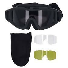 Tactical Goggles Ballistic Eyewear,Anti-fog Replaceable Lens