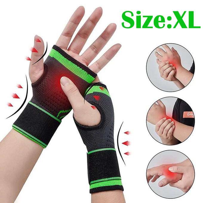 2pcs XL Wrist Brace Compression Hand Support Gloves Carpal Tunnel Palm